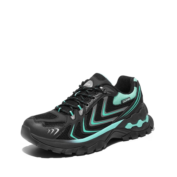 [Polar Bear Series] Men's Breathable Hiking Shoes - BLACK-BLUE -  0